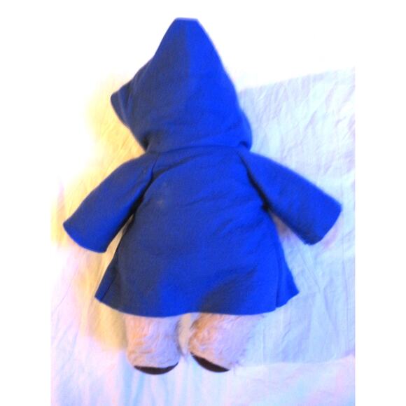 Paddington Bear Plush Doll Gabrielle Designs England 1981 Blue Raincoat Vintage! - Picture 4 of 6
